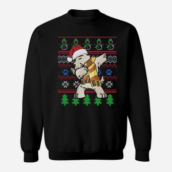 Scottish Terrier Dabbing Ugly Style Xmas Sweatshirt - Monsterry CA