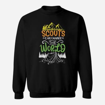 Scout Scouts Scouting Team Leader Camp Nature Mountains Sweatshirt | Crazezy CA