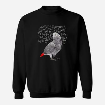 Screaming African Grey Parrot Sweatshirt | Crazezy UK