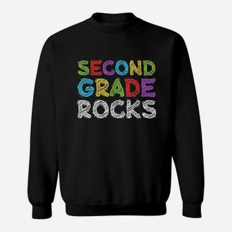 Second Grade Rocks Sweatshirt | Crazezy