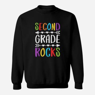 Second Grade Rocks Sweatshirt | Crazezy CA