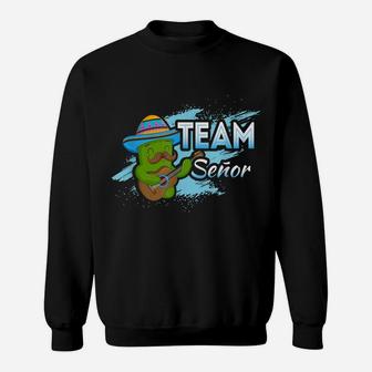 Senor Or Senorita Gender Reveal Fiesta Team Senor Baby Gift Sweatshirt | Crazezy