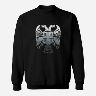 Serbian Double Headed Eagle Emblem Sweatshirt | Crazezy AU