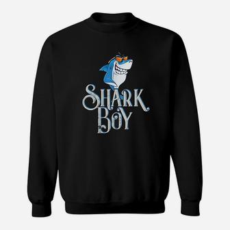 Shark Boy Attack Funny Gift Fin Great White Sweatshirt | Crazezy UK