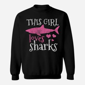 Shark Lover Marine Biologist Animal Vintage Gift Sweatshirt | Crazezy