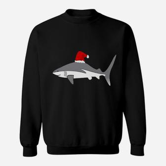 Shark Santa Hat Fin Sweatshirt - Monsterry CA