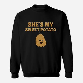 She Is My Sweet Potato Yes I Yam Cute Food Couples Sweatshirt | Crazezy
