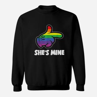 She Is Mylesbian Lgbt Couple Matching Sweatshirt | Crazezy DE