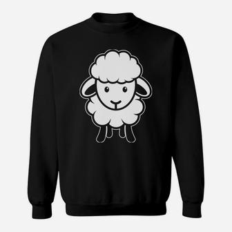 Sheep Happens Funny Farmer Sheep Lover Design Sweatshirt | Crazezy UK