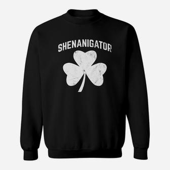 Shenanigator Funny St Patricks Shamrock Sweatshirt - Thegiftio UK