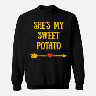 She's My Sweet Potato I Yam Couple's Matching Sweatshirt - Monsterry AU
