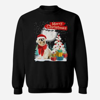 Shih Tzu Dog Santa Costume Xmas Sweatshirt - Monsterry UK