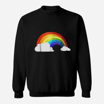 Shiny Rainbow In The Clouds Sweatshirt - Thegiftio UK