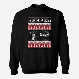 Singing Ugly Christmas Sweater Xmas Sweatshirt Sweatshirt | Crazezy