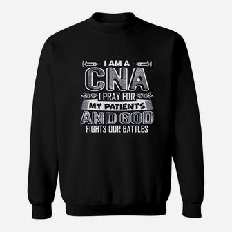 Six Banana I Am A Cna I Pray For My Patient Sweatshirt - Thegiftio