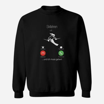 Skifahren Ruft Mädchen 0005 Sweatshirt - Seseable