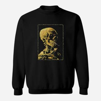 Skull Of Skeleton With Burning Sweatshirt | Crazezy UK