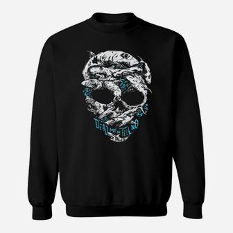 Skull Sharks Dead Men Tell No Tales Sweatshirt - Thegiftio