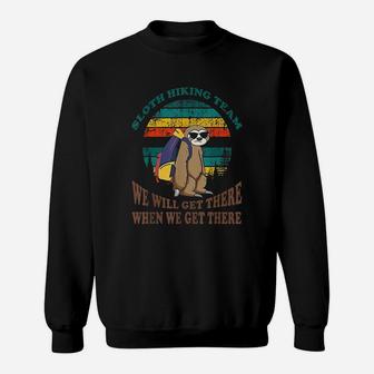 Sloth Hiking Team Sweatshirt | Crazezy