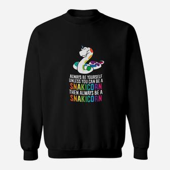 Snake Pet Always Be A Snakicorn Birthday Unicorn Snake Sweatshirt | Crazezy AU