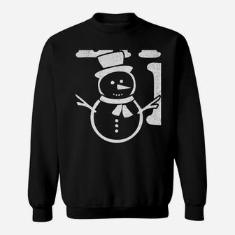 Snowman Snowballs Funny Christmas Party Pajama Mens Womens 1 Sweatshirt Sweatshirt | Crazezy
