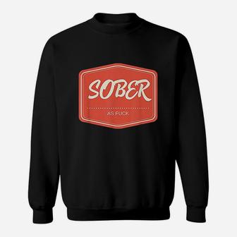 Sober As Label Retro Vintage Men Women Gift Sweatshirt | Crazezy