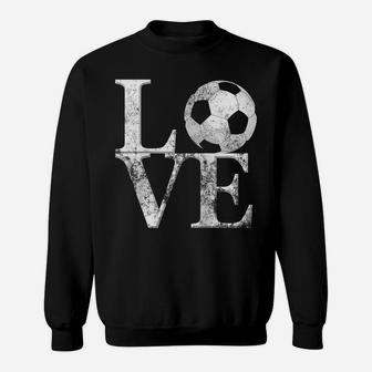 Soccer Love Football Raglan Baseball Tee Sweatshirt | Crazezy CA