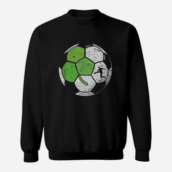 Soccer Shamrock St Patricks Day St Paddys Gift For Boys Men Sweatshirt | Crazezy CA