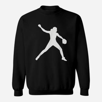 Softball Player Sweatshirt | Crazezy