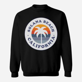 Solana Beach California Ca Palm Tree Vacation Souvenir Sweatshirt | Crazezy AU