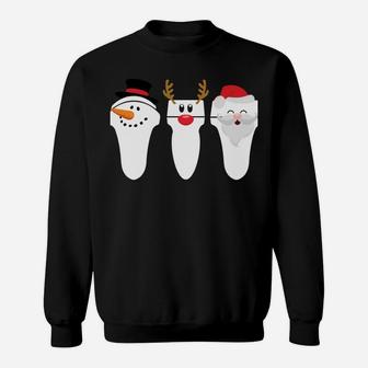 Sonographer Ultrasound Tech Christmas Santa Snowman Reindeer Sweatshirt | Crazezy DE