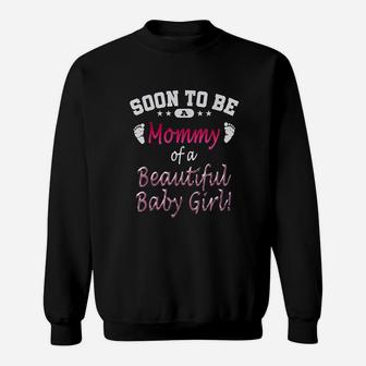 Soon To Be A Mommy Baby Girl Sweatshirt - Thegiftio UK