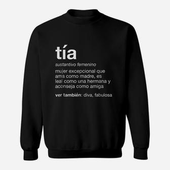 Spanish Aunt Tia Definition Latina Auntie Sweatshirt - Thegiftio UK