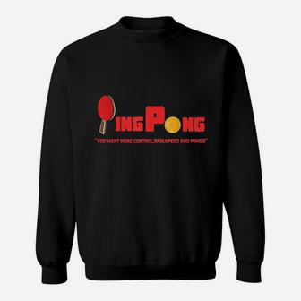 Spin Wizard Table Tennis With Ping Pong Player Paddle Sweatshirt | Crazezy