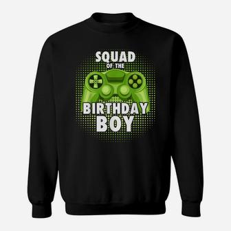 Squad Of The Gamer Boy Matching Video Game Birthday Sweatshirt | Crazezy CA