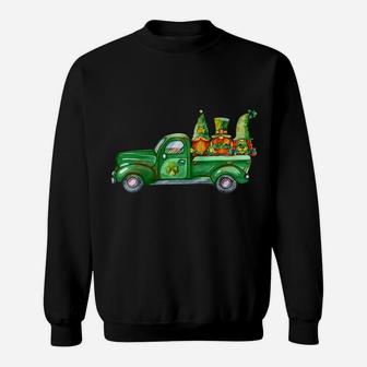 St Pat Gnomes In Truck St Patrick's Day Irish Luck Gnome Raglan Baseball Tee Sweatshirt | Crazezy AU