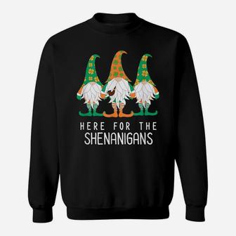 St Patrick Gnome Irish Day Shenanigan Leprechaun Shamrock Sweatshirt | Crazezy UK