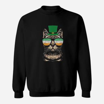 St Patricks Day Cat Sweatshirt - Thegiftio UK