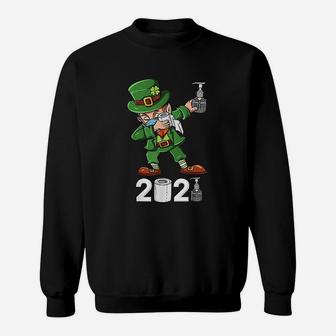 St Patricks Day Dabbing Leprechaun 2021 Sweatshirt - Thegiftio UK