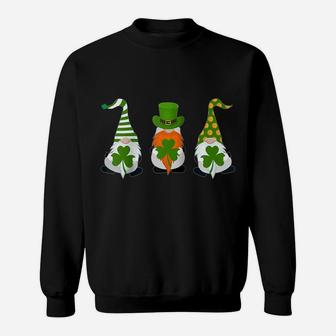 St Patrick's Day Gnome Lucky Outfit Funny Costume Raglan Baseball Tee Sweatshirt | Crazezy UK