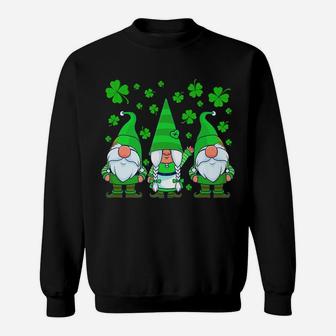 St Patricks Day Gnome Shamrock Gnomes Clover Women Kids Sweatshirt | Crazezy UK