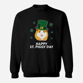 St Patrick's Day Guinea Pig Cavy Shamrock Leprechaun Sweatshirt - Thegiftio UK