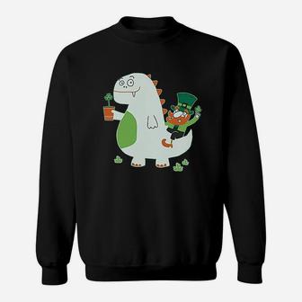 St Patricks Day Leprechaun Dragon Clover Sweatshirt - Thegiftio UK
