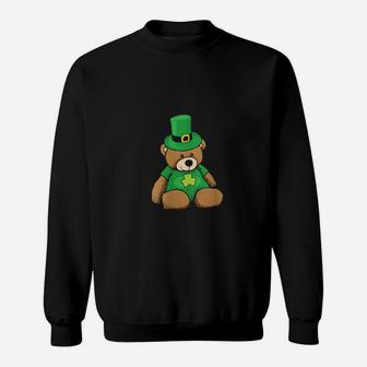 St Patricks Day Teddy Bear Irish Sweatshirt - Monsterry