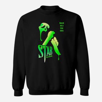 Stab Scream Ghost Green Movies Scary Sweatshirt Sweatshirt | Crazezy AU