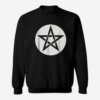 Star White And Black Sweatshirt | Crazezy UK