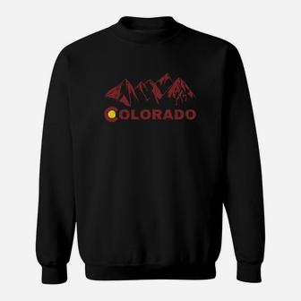 State Of Colorado Rocky Mountain State Flag Sweatshirt - Thegiftio UK