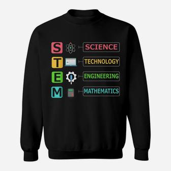 Stem Science Technology Engineering Math Teacher Gift Sweatshirt | Crazezy