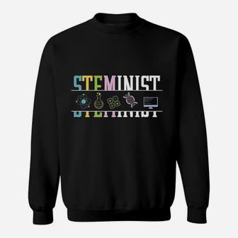 Steminist Womans Rights Physics Science Sweatshirt | Crazezy CA