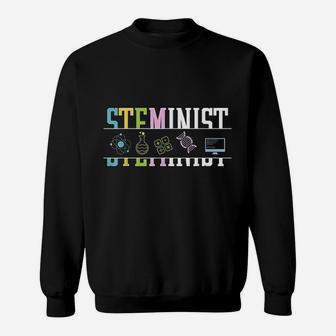 Steminist Womans Rights Physics Science Sweatshirt | Crazezy UK